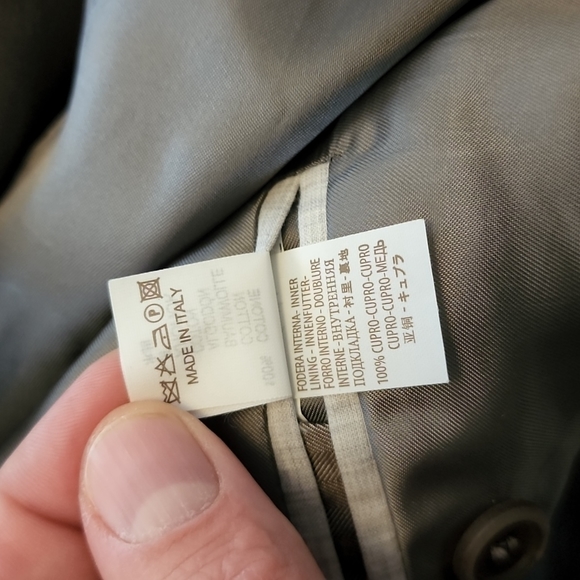 Brunello Cucinelli deconstructed tan peak lapel summer sport coat, 54R - Picture 14 of 14